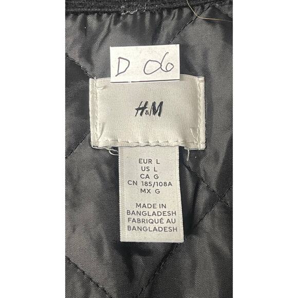 H&M Black Corduroy Jacket Men’s Sz L - Picture 8 of 11